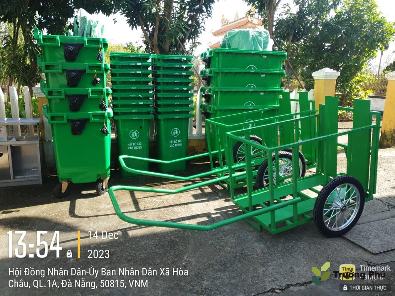 Dự án gia công xe đẩy rác huyện Hòa Vang - Đà Nẵng