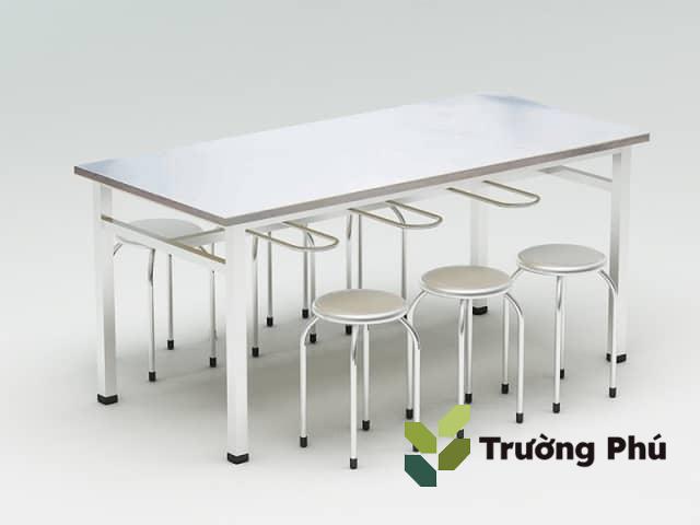 Bàn ăn công nhân inox của Trường Phú