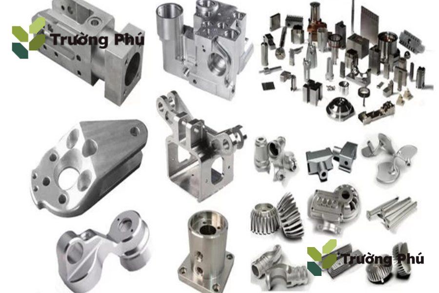 Phay CNC gia công nhiều chi tiết như tấm đế, đồ gá, rãnh và hốc.