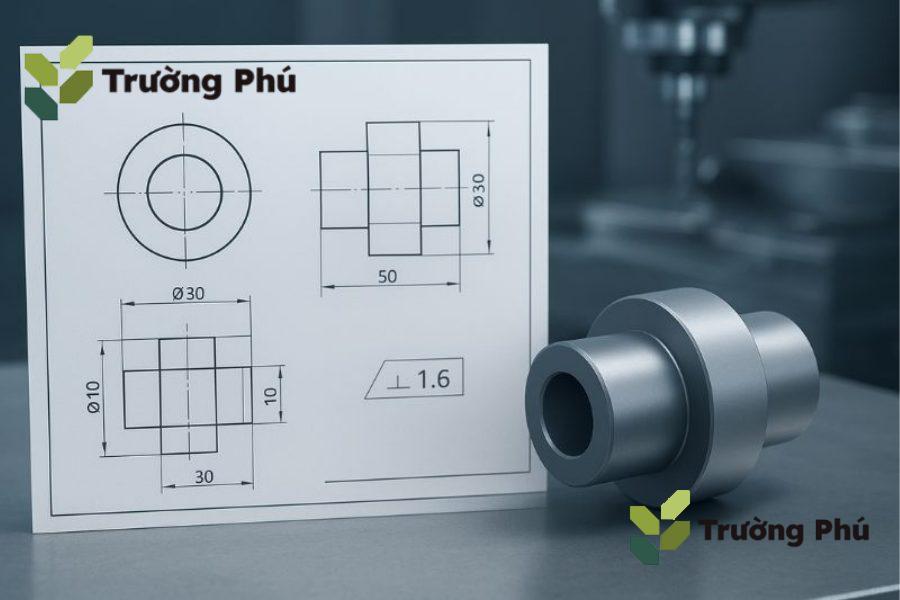 Trường Phú nhận gia công tiện CNC theo bản vẽ, chuẩn từng chi tiết
