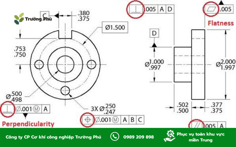 Ký hiệu dung sai hình học và những thông tin cần hiểu trên bản vẽ